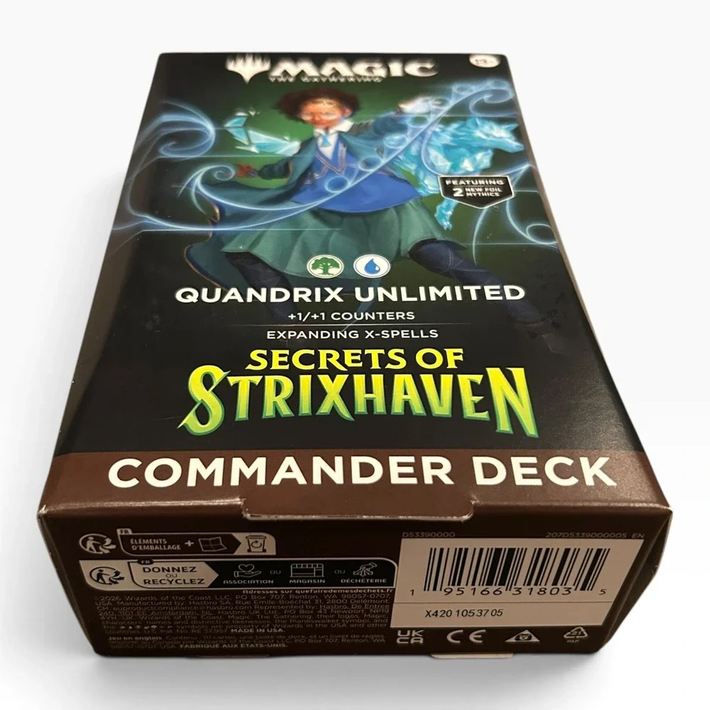 Magic The Gathering Strixhaven Quandrix Unlimited Commander Deck NEW!